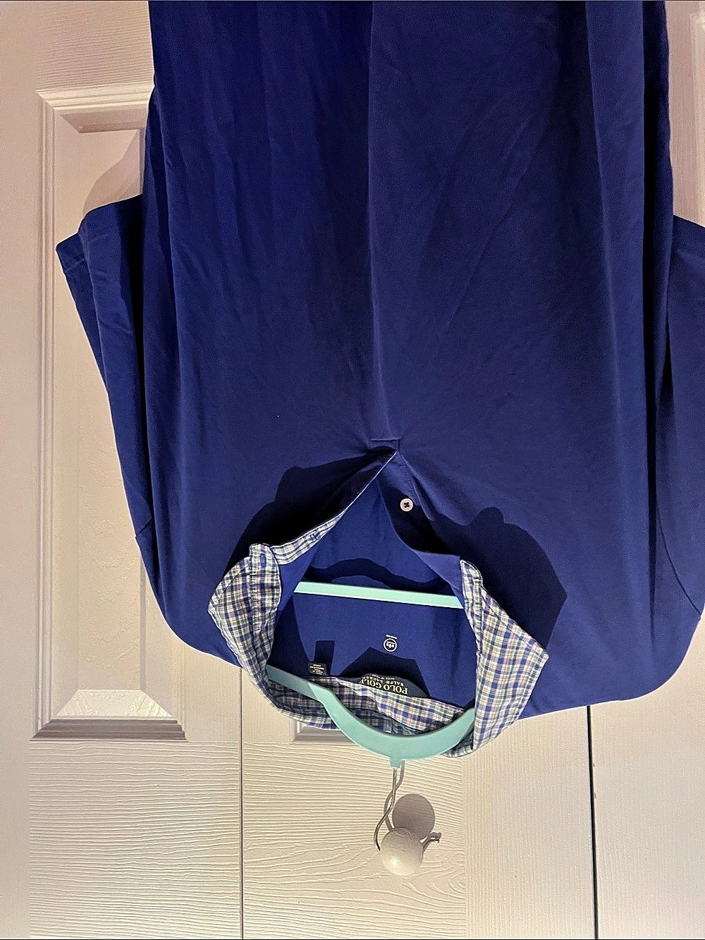 Polo Ralph Lauren Blue Plaid Golf Shirt Like New